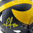 Mario Manningham Signed Yellow Ink Inscription Michigan Wolverines Speed Mini Football Helmet (Beckett)