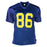 Mario Manningham Signed Michigan Navy Football Jersey (JSA)