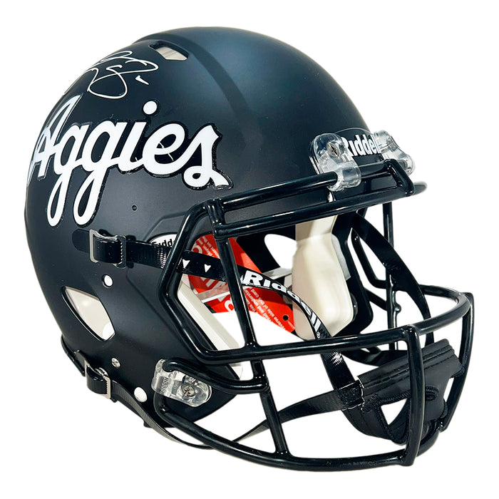 Johnny Manziel Signed Texas A&M Aggies Authentic Speed Full-Size Football Helmet (Beckett)