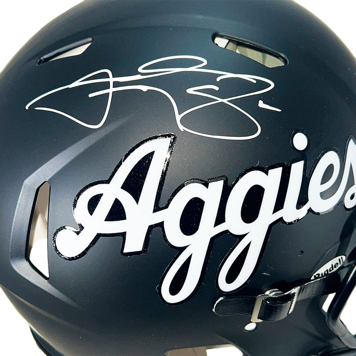Johnny Manziel Signed Texas A&M Aggies Authentic Speed Full-Size Football Helmet (Beckett)