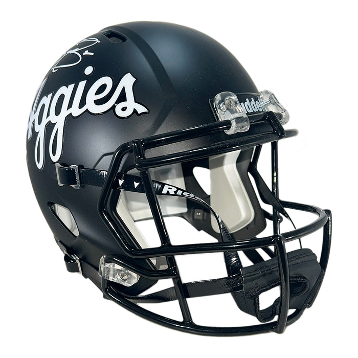 Johnny Manziel Signed Texas A&M Aggies Speed Full-Size Replica Football Helmet (Beckett)