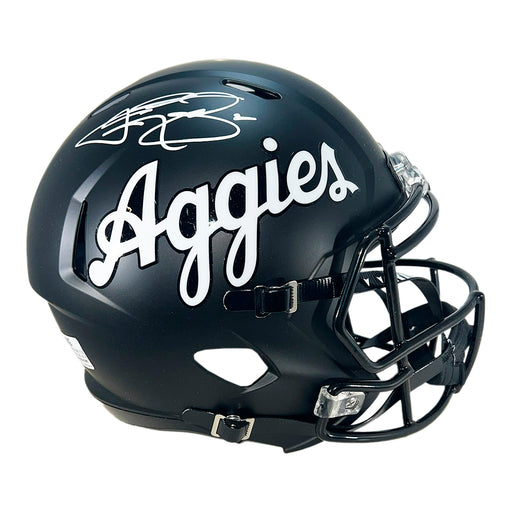 Johnny Manziel Signed Texas A&M Aggies Speed Full-Size Replica Football Helmet (Beckett)