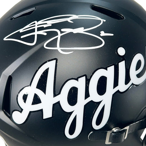 Johnny Manziel Signed Texas A&M Aggies Speed Full-Size Replica Football Helmet (Beckett)