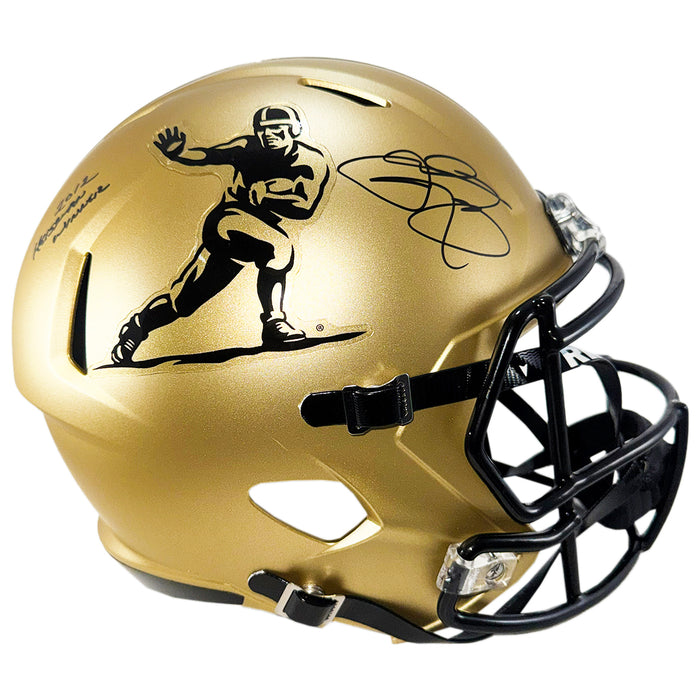 Johnny Manziel Signed Heisman Logo Speed Full-Size Replica Football Helmet (Beckett)