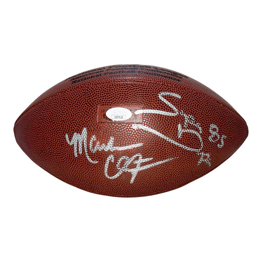 Dan Marino, Mark Clayton, Mark "Super" Duper Signed Wilson Official NFL Replica Football (JSA)