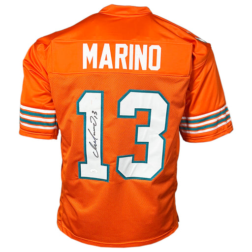 Dan Marino Signed Miami Orange Football Jersey (JSA)