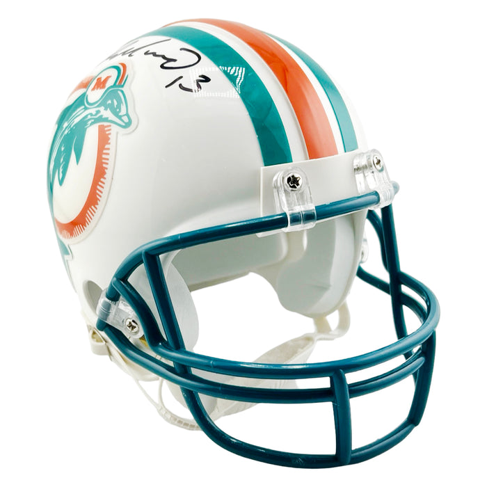 Dan Marino Signed Miami Dolphins Throwback 80-96 Mini Football Helmet (JSA)