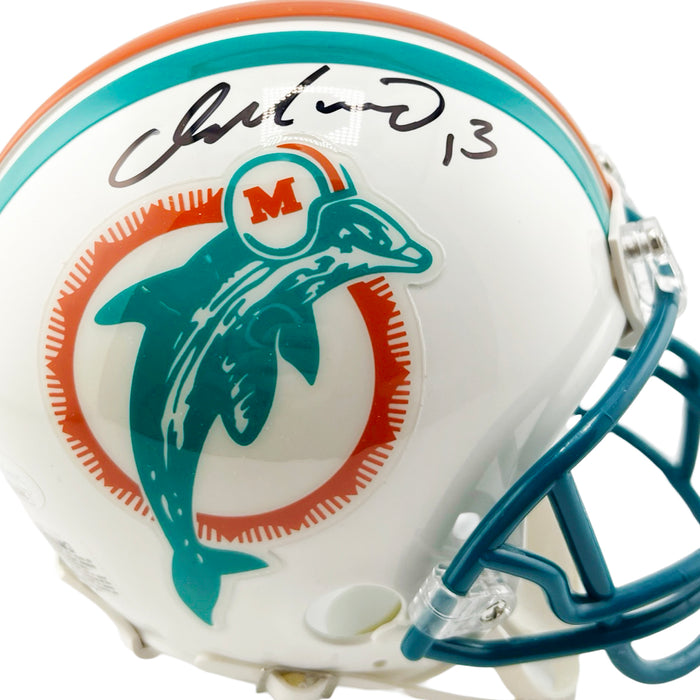 Dan Marino Signed Miami Dolphins Throwback 80-96 Mini Football Helmet (JSA)