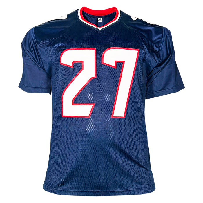 Woody Marks Signed Houston Blue Football Jersey (JSA)