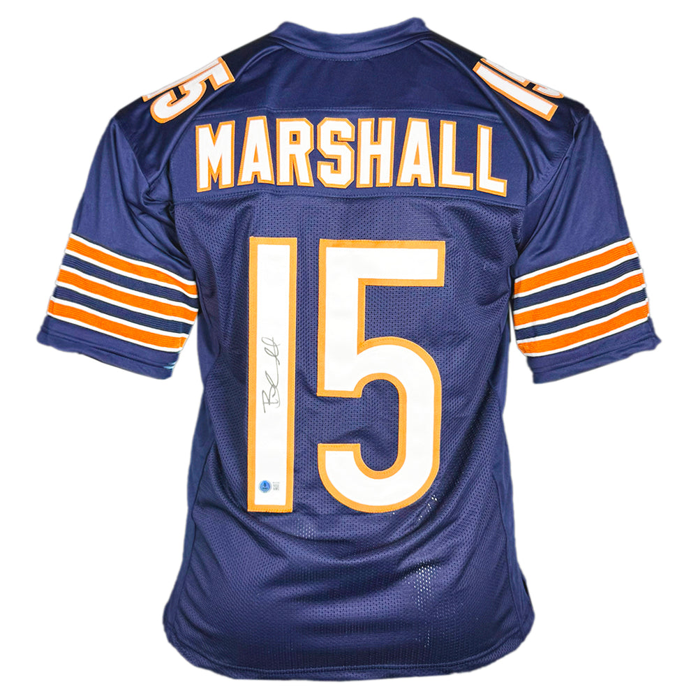 Brandon Marshall Signed Denver Blue Football Jersey (Beckett)