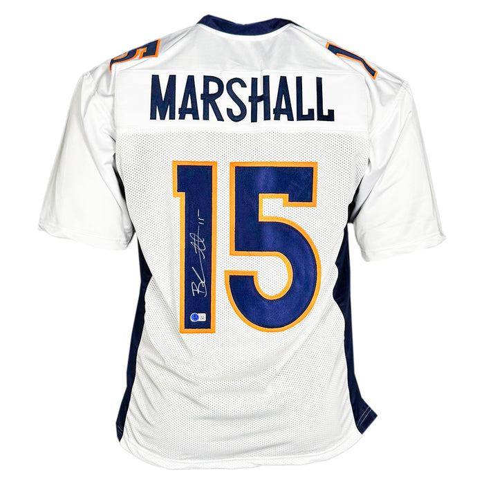 Brandon Marshall Signed Denver White Football Jersey (Beckett)