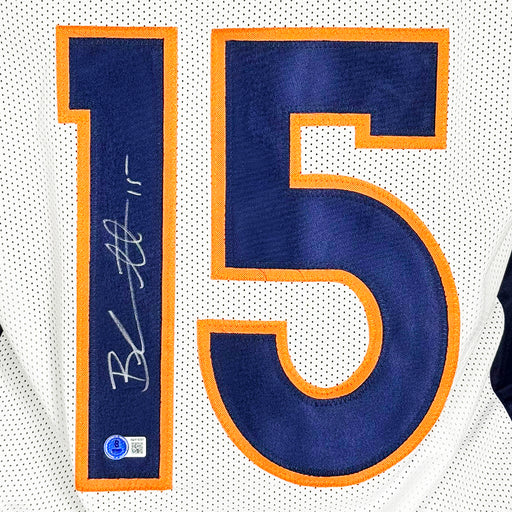 Brandon Marshall Signed Denver White Football Jersey (Beckett)