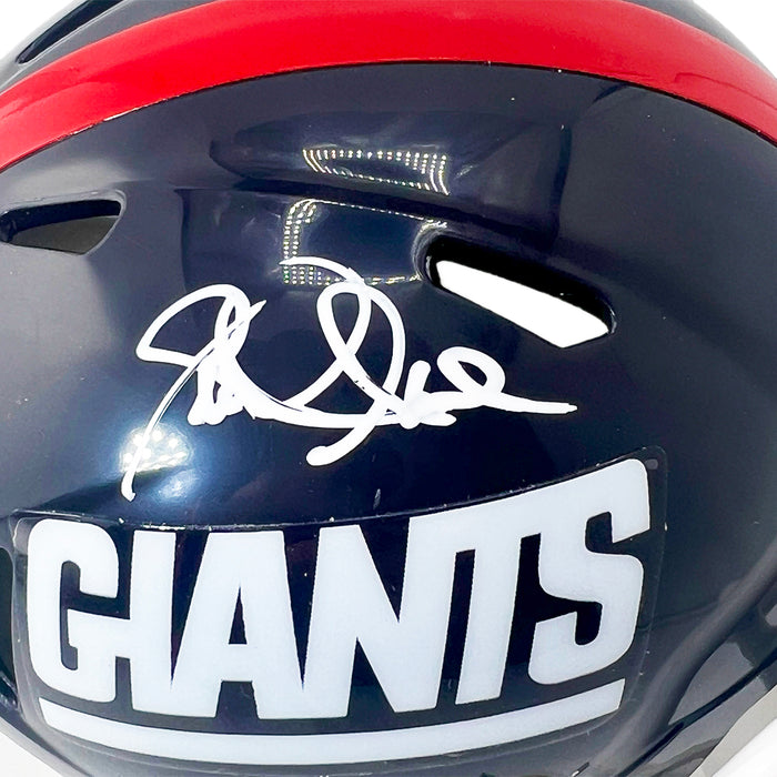 Leonard Marshall Signed New York Giants Throwback 80-99 Speed Mini Football Helmet (Beckett)