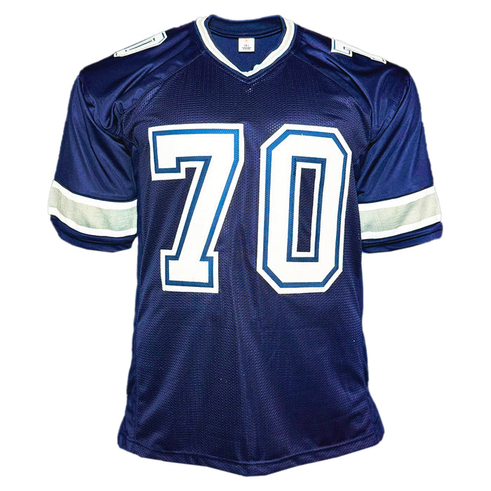 Zack Martin Signed Dallas Navy Football Jersey (Beckett)