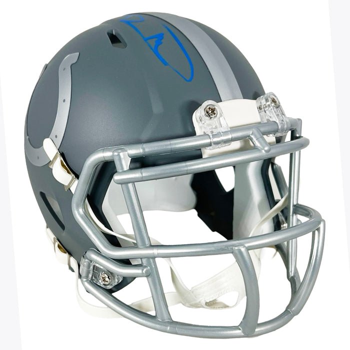 Robert Mathis Signed Blue Ink Indianapolis Colts Slate Alternate Speed — RSA