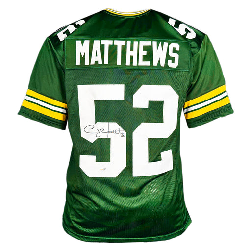 Clay Matthews Signed Green Bay Green Football Jersey (JSA)