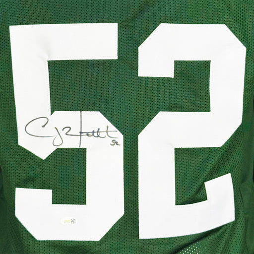 Clay Matthews Signed Green Bay Green Football Jersey (JSA)