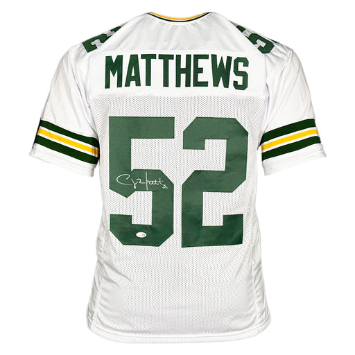 Clay Matthews Signed Green Bay White Football Jersey (JSA)