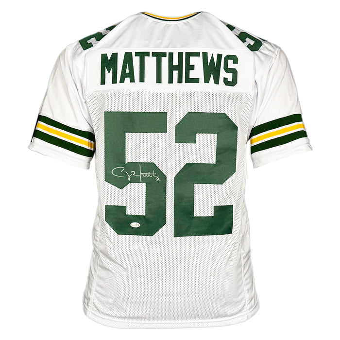 Clay Matthews Signed Green Bay White Football Jersey (JSA)