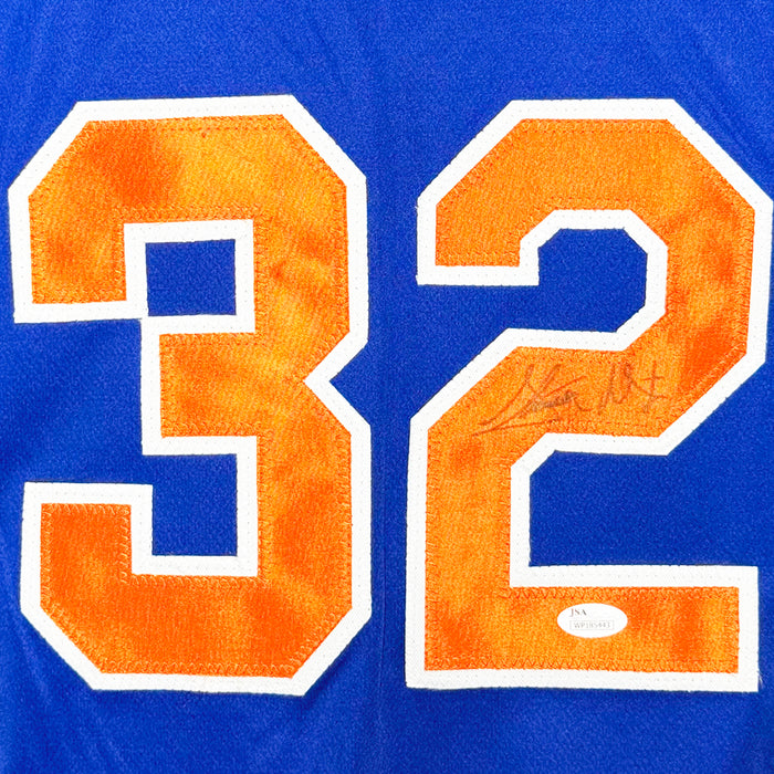 Steven Matz Signed New York Blue Baseball Jersey (JSA)