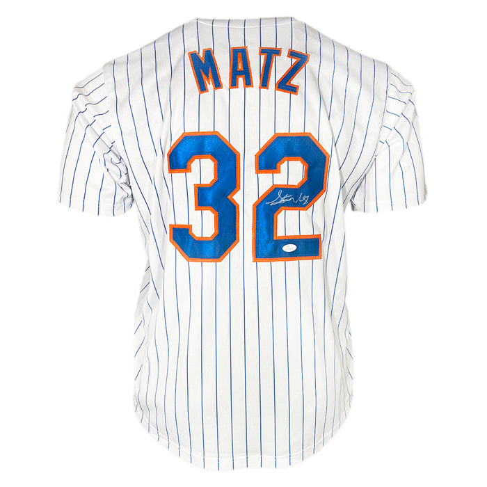 Steven Matz Signed New York Pinstripe Baseball Jersey (JSA)