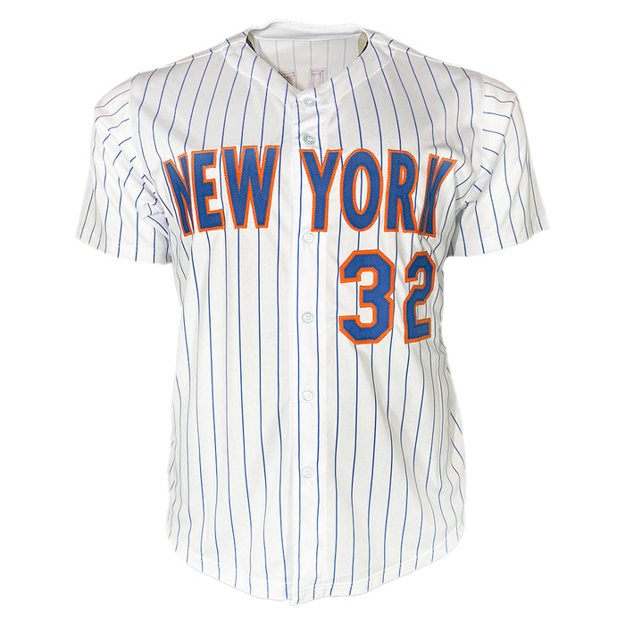 Steven Matz Signed New York Pinstripe Baseball Jersey (JSA)