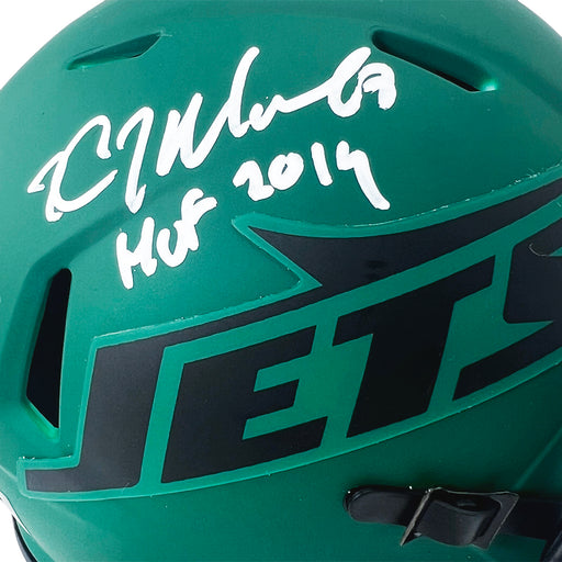 Kevin Mawae Signed HOF 2019 Inscription New York Jets Rave Mini Football Helmet (Beckett)