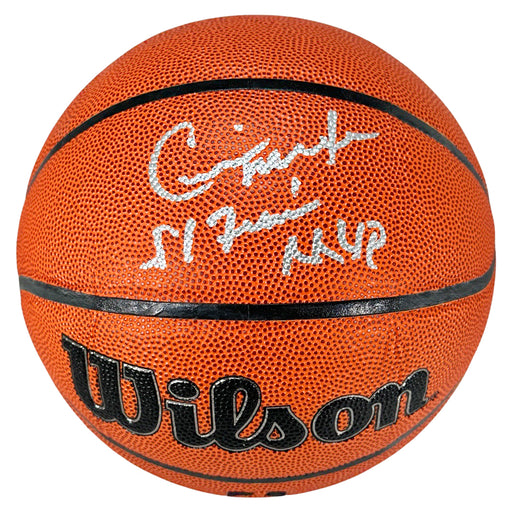 Cedric Maxwell Signed Finals MVP Inscription Wilson Authentic Series Basketball (Beckett)