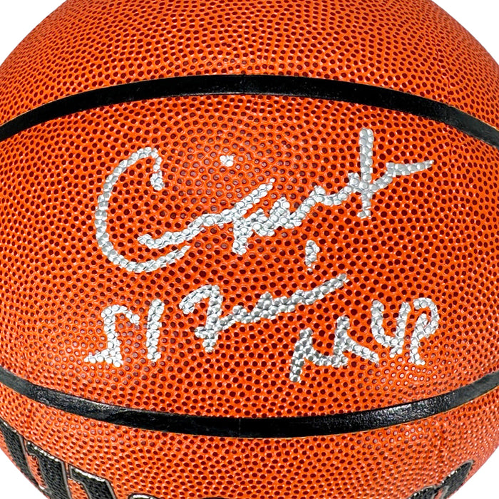 Cedric Maxwell Signed Finals MVP Inscription Wilson Authentic Series Basketball (Beckett)