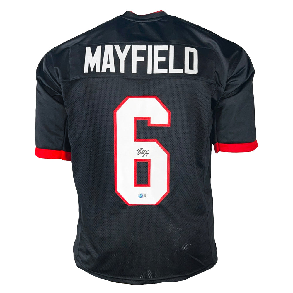 Baker Mayfield Signed Tampa Bay Black Football Jersey (Beckett)