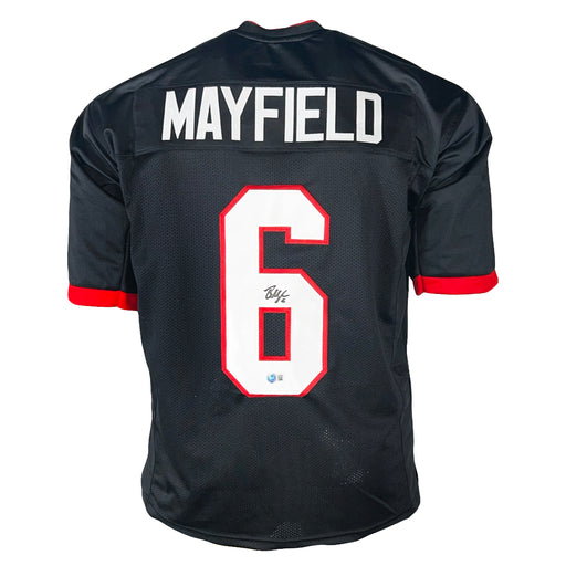Baker Mayfield Signed Tampa Bay Black Football Jersey (Beckett)