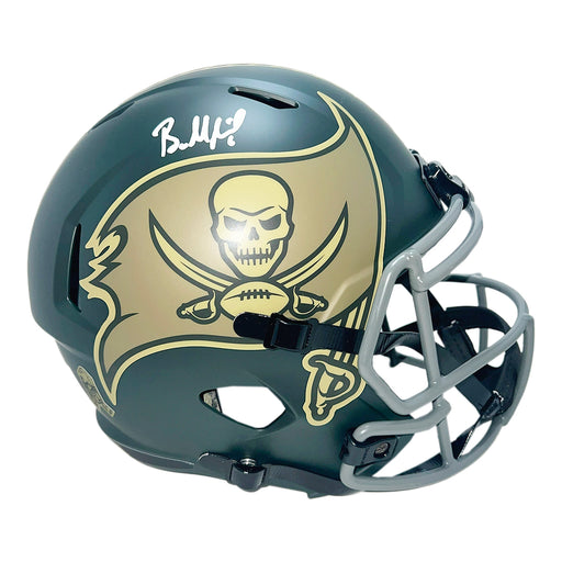 Baker Mayfield Signed Tampa Bay Buccaneers Salute 2025 Full-Size Replica Football Helmet (Beckett)