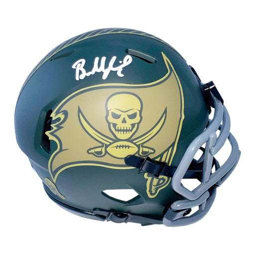 Baker Mayfield Signed Tampa Bay Buccaneers Salute 2025 Mini Football Helmet (Beckett)