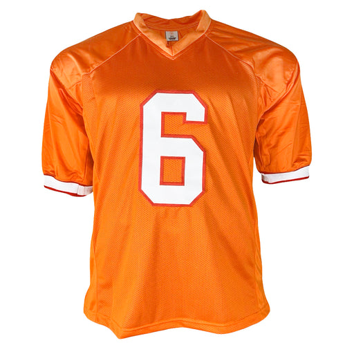 Baker Mayfield Signed Tampa Bay Alternate Orange Football Jersey (Beckett)