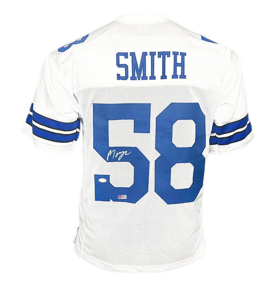 Mazi Smith Signed Dallas White Football Jersey (JSA)