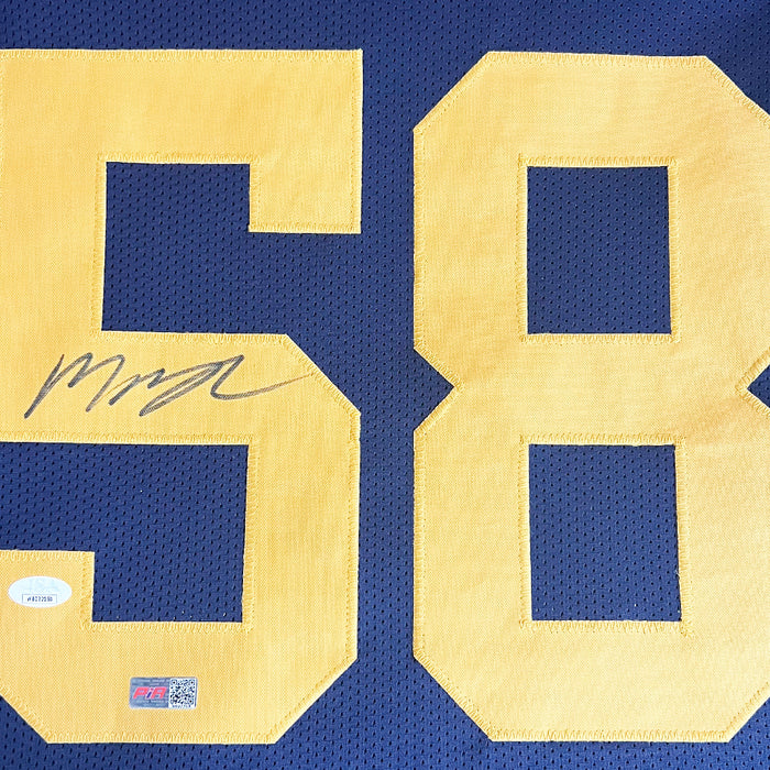 Mazi Smith Signed Michigan Blue Football Jersey (JSA)