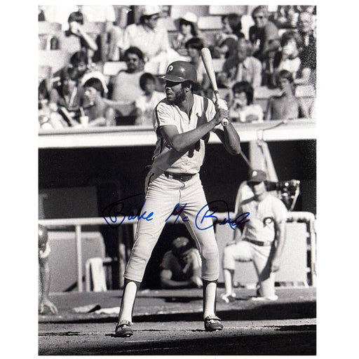 Bake McBride Signed Philadelphia Pose 3 Baseball 8x10 Photo (JSA)