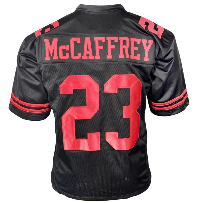 Christian McCaffrey UNSIGNED San Francisco Black Football Jersey