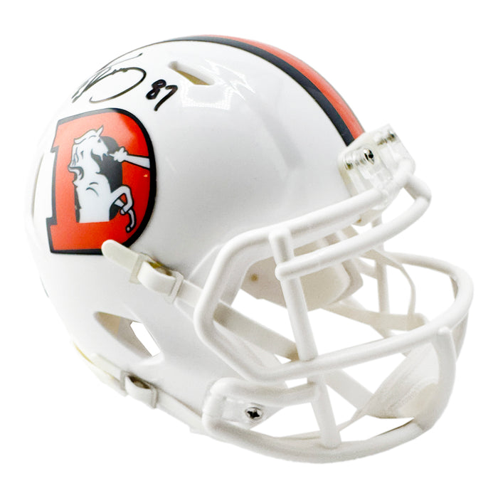 Ed McCaffrey Signed Denver Broncos Alt 2023 Speed Mini Football Helmet (Beckett)