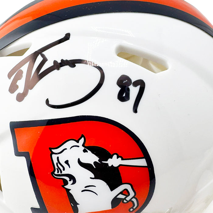 Ed McCaffrey Signed Denver Broncos Alt 2023 Speed Mini Football Helmet (Beckett)