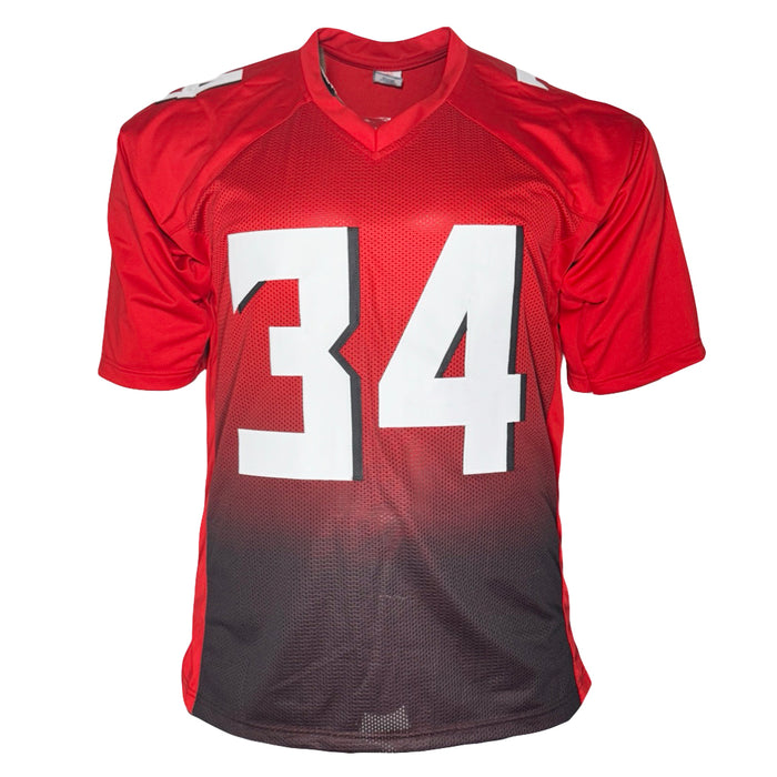 Ray-Ray McCloud Signed Atlanta Red Football Jersey (Beckett)