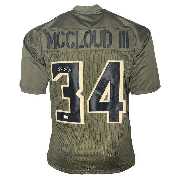 Ray-Ray McCloud Signed Salute to Service Football Jersey (Beckett)