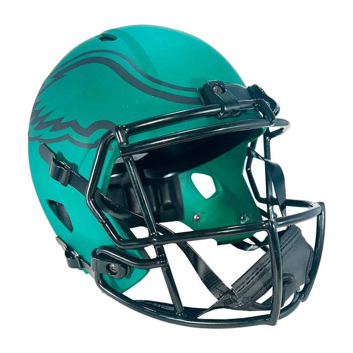 bj sports kalamazoo football helmet LeSean McCoy Signed Philadelphia Eagles Rave Full-Size Replica Football Helmet (Beckett)