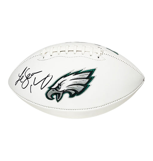 LeSean McCoy Signed Philadelphia Eagles Official NFL Team Logo White Football (Beckett)
