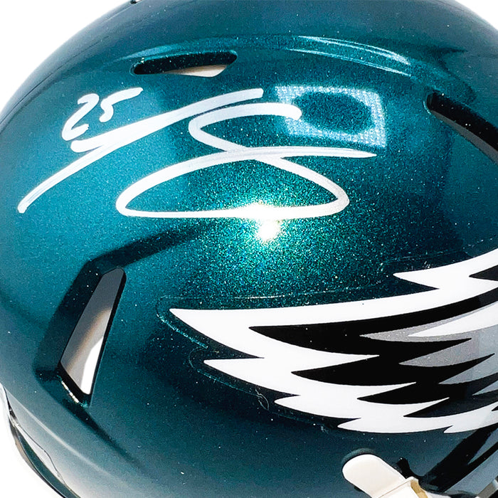 LeSean McCoy Signed Philadelphia Eagles Speed Mini Football Helmet (Beckett)