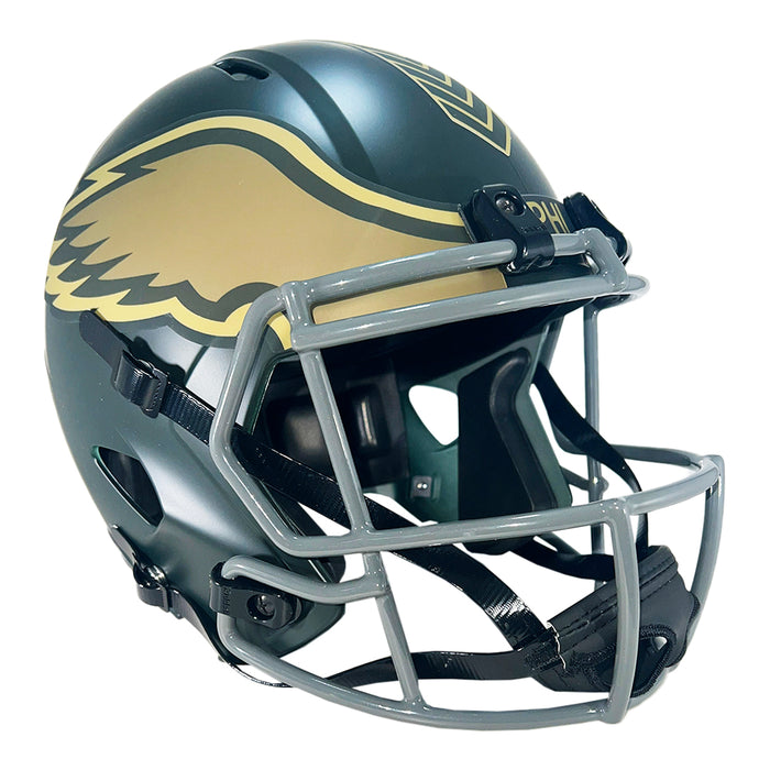 LeSean McCoy Signed Philadelphia Eagles Salute 2025 Full-Size Replica Football Helmet (Beckett)