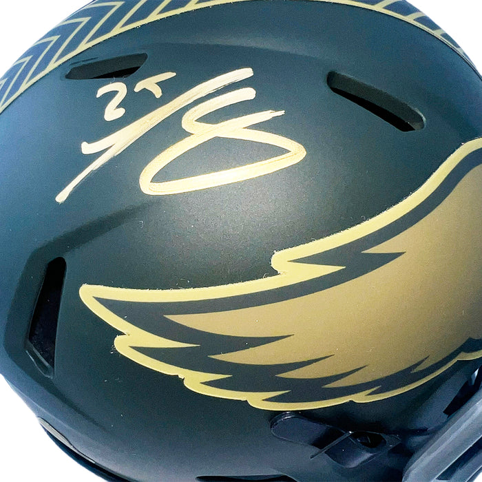 LeSean McCoy Signed Philadelphia Eagles Salute 2025 Mini Football Helmet (Beckett)