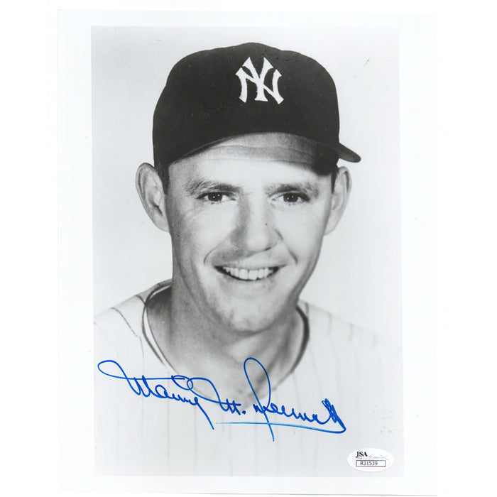 Mickey McDermott Signed New York Baseball 8x10 Photo (JSA)