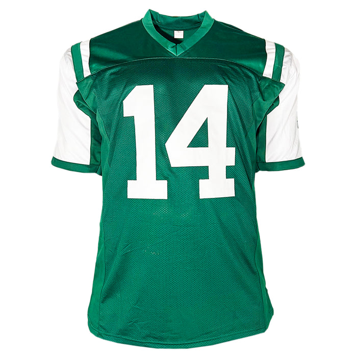 Greg McElroy Signed New York Green Football Jersey (JSA)