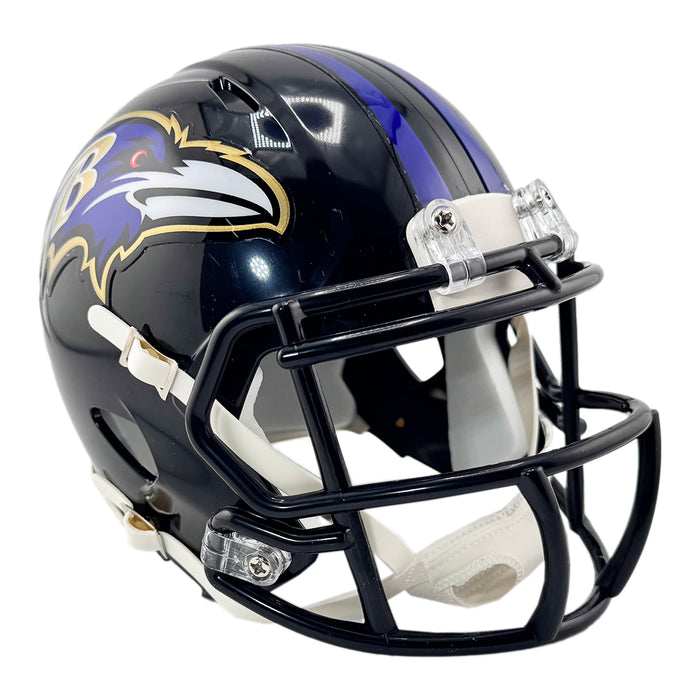 Willis McGahee Signed Baltimore Ravens Speed Mini Football Helmet (JSA)